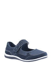 Fleet & Foster Blue Morgan Touch Fastening Shoes - Image 4 of 4