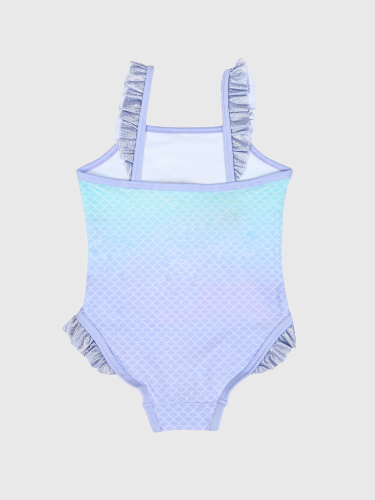 Brand Threads Purple Disney Princess Ariel Girls Swimming Costume - Image 2 of 5