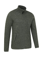 Mountain Warehouse Green Mens Idris II Full-Zip Fleece Jacket - Image 2 of 5