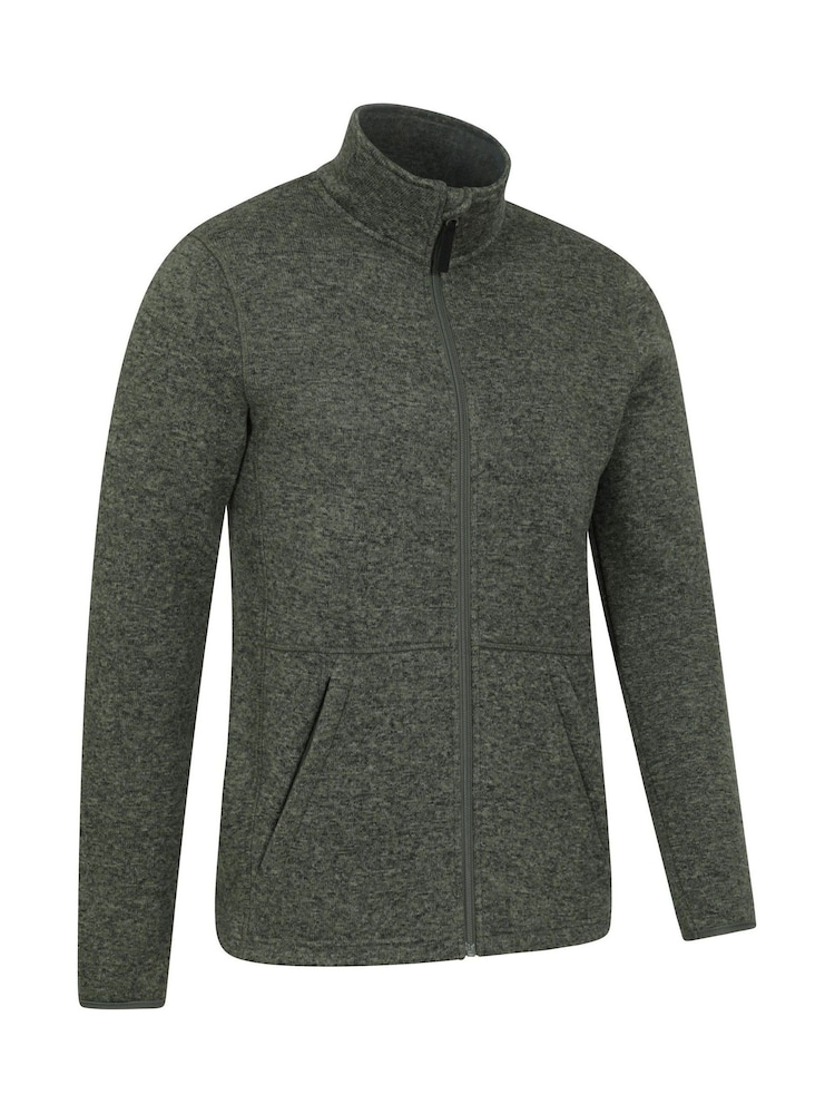 Mountain Warehouse Green Mens Idris II Full-Zip Fleece Jacket - Image 2 of 5