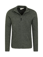 Mountain Warehouse Green Mens Idris II Full-Zip Fleece Jacket - Image 4 of 5