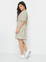 PixieGirl Petite Pink Tie Front Dress - Image 3 of 5