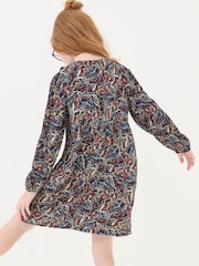 FatFace Lily Blue Butterfly Dress - Image 2 of 4