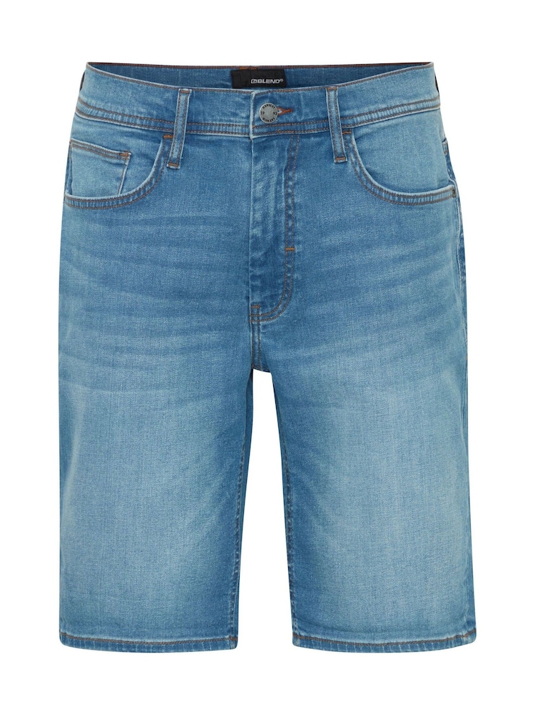 Blend Blue Stretch Denim Shorts - Image 5 of 5 Blend Blue Stretch Denim Shorts - Image 5 of 5