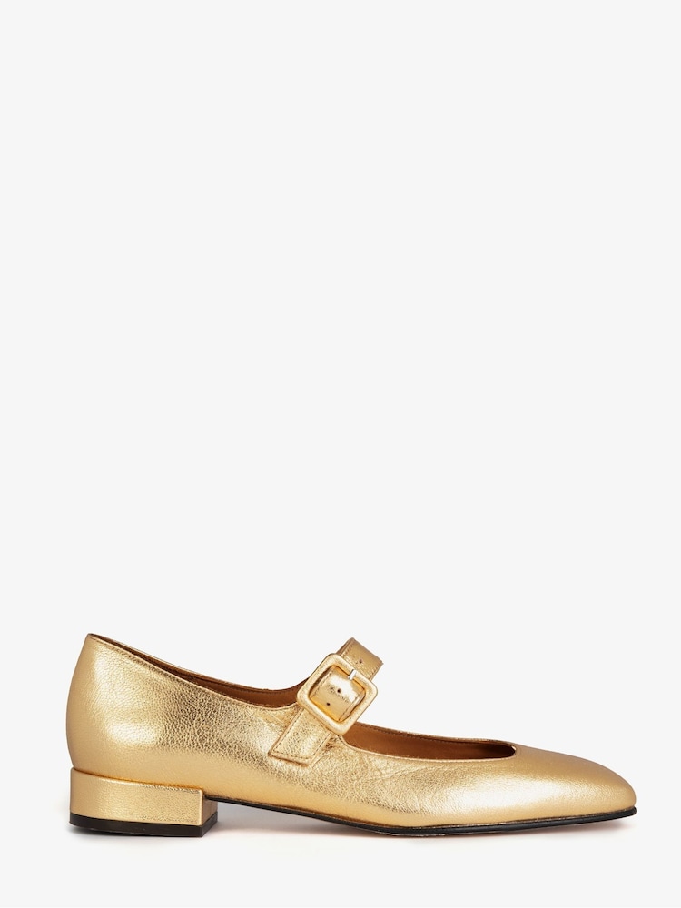 Penelope Chilvers Silver Low Mary Jane Leather Shoes - Image 2 of 4