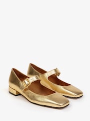 Penelope Chilvers Silver Low Mary Jane Leather Shoes - Image 3 of 4