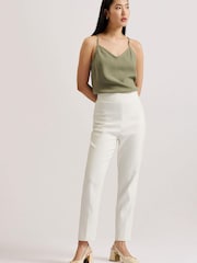 Ted Baker Cream Mid Block Meya Heels With Signature Keeper - Image 5 of 5