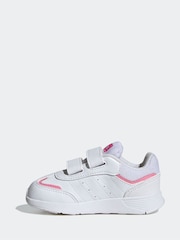 adidas Pink/White Kids Tensaur Switch Shoes - Image 2 of 8