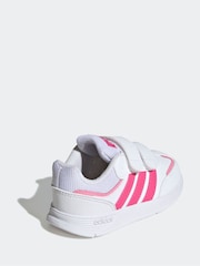 adidas Pink/White Kids Tensaur Switch Shoes - Image 4 of 8