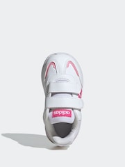 adidas Pink/White Kids Tensaur Switch Shoes - Image 5 of 8