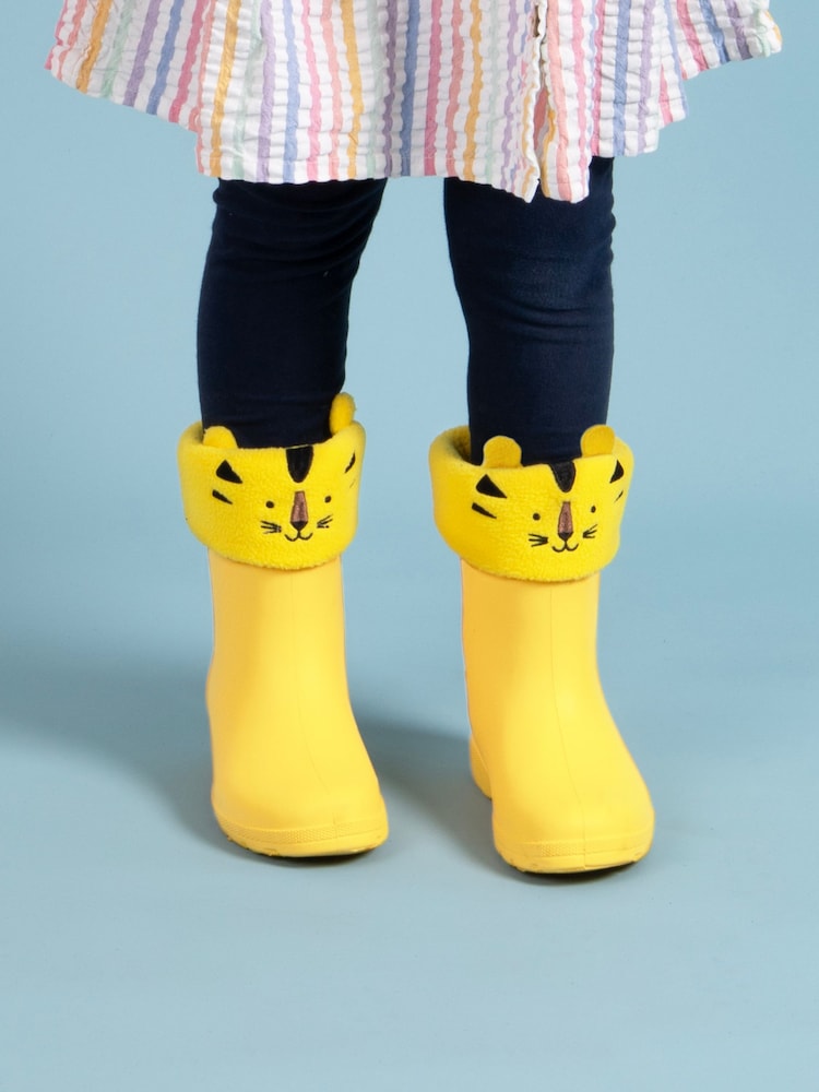 Totes Yellow Childrens Bunny Welly Liner Socks - Image 1 of 5