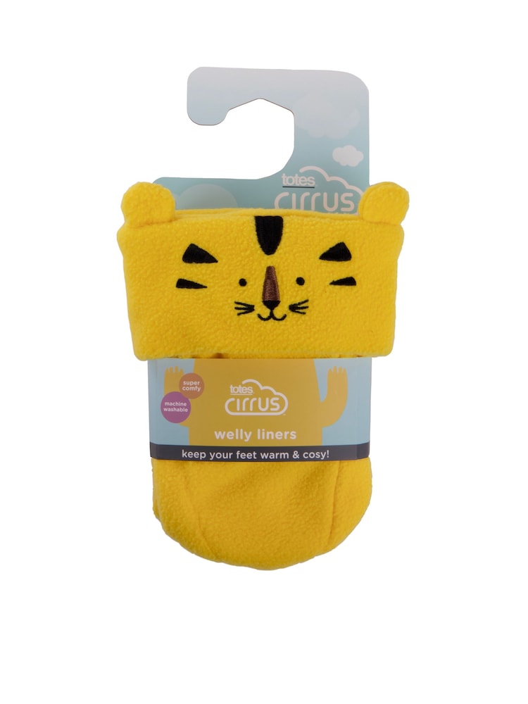 Totes Yellow Childrens Bunny Welly Liner Socks - Image 5 of 5