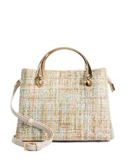 Dune London Cream Dinkydorrien Mini Metal Handle Tote Bag - Image 3 of 7