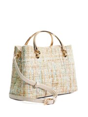 Dune London Cream Dinkydorrien Mini Metal Handle Tote Bag - Image 5 of 7