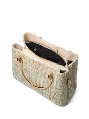 Dune London Cream Dinkydorrien Mini Metal Handle Tote Bag - Image 6 of 7