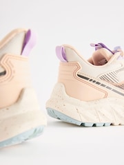 White/Pink Elastic Lace Hike Trainers - Image 6 of 6
