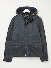 FatFace Hadley Dark Grey Hooded Jacket - Image 6 of 6
