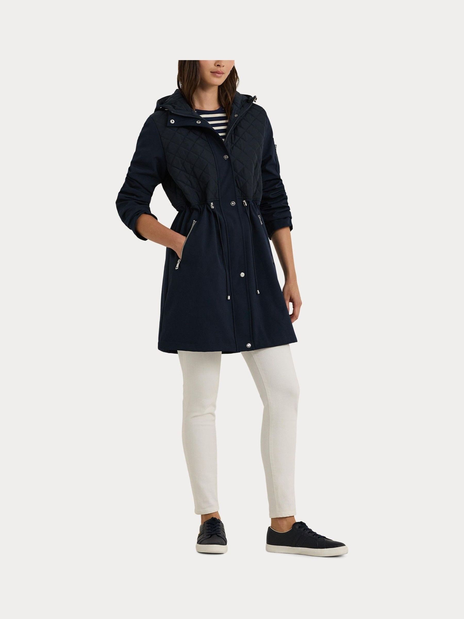 Lauren ralph lauren soft shell hooded jacket top