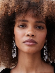 Silver Tone Tabitha Simmons Victoria Chandelier Earrings - Image 6 of 6