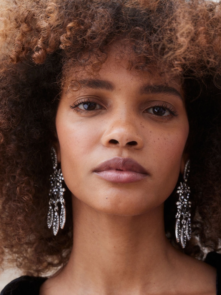 Silver Tone Tabitha Simmons Victoria Chandelier Earrings - Image 6 of 6