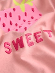 rožnata Strawberry/ Checkerboard - Potiskana pižama 3 paket (9mesec-8leto) - Slika 11 iz 11