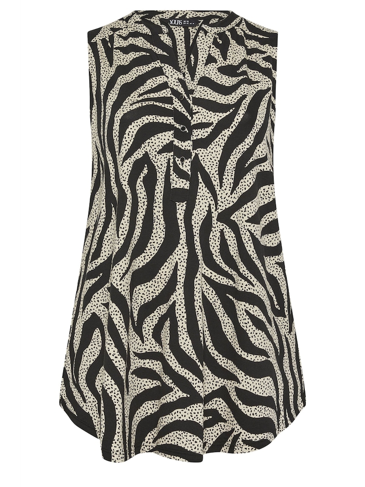 Yours Curve White Sleeveless Blouse - Image 5 of 5