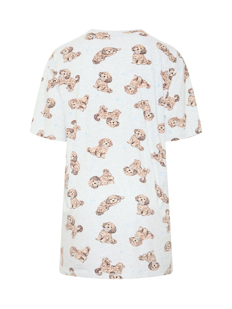Yours Curve Grey Sleep T-Shirt Nightdress - Image 6 of 6 Yours Curve Grey Sleep T-Shirt Nightdress - Image 6 of 6