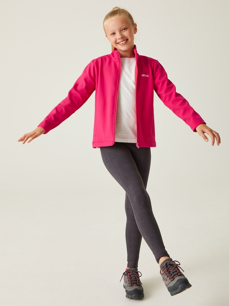 Regatta Pink Junior Cera Softshell Jacket - Image 1 of 7 Regatta Pink Junior Cera Softshell Jacket - Image 1 of 7