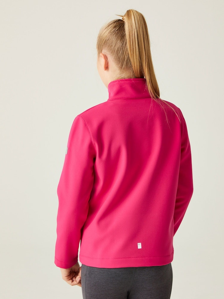 Regatta Pink Junior Cera Softshell Jacket - Image 3 of 7