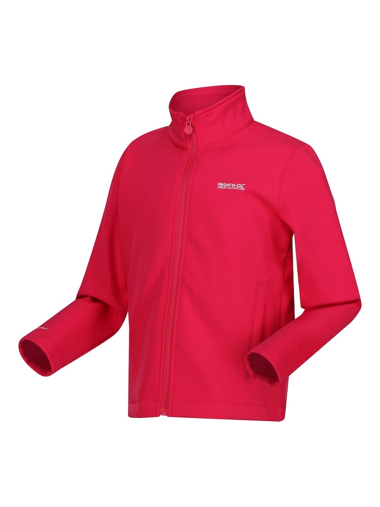 Regatta Pink Junior Cera Softshell Jacket - Image 7 of 7