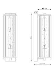 Brass Hertford 2 Light Wall Light - Image 4 of 5