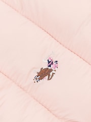 U.S. Polo Assn. Pink Lightweight Womens Puffer Gilet - Image 6 of 6