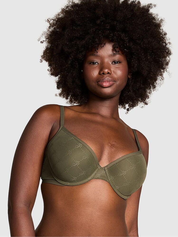 Victoria's Secret PINK Olive Green Push Up Bra - Image 1 of 3