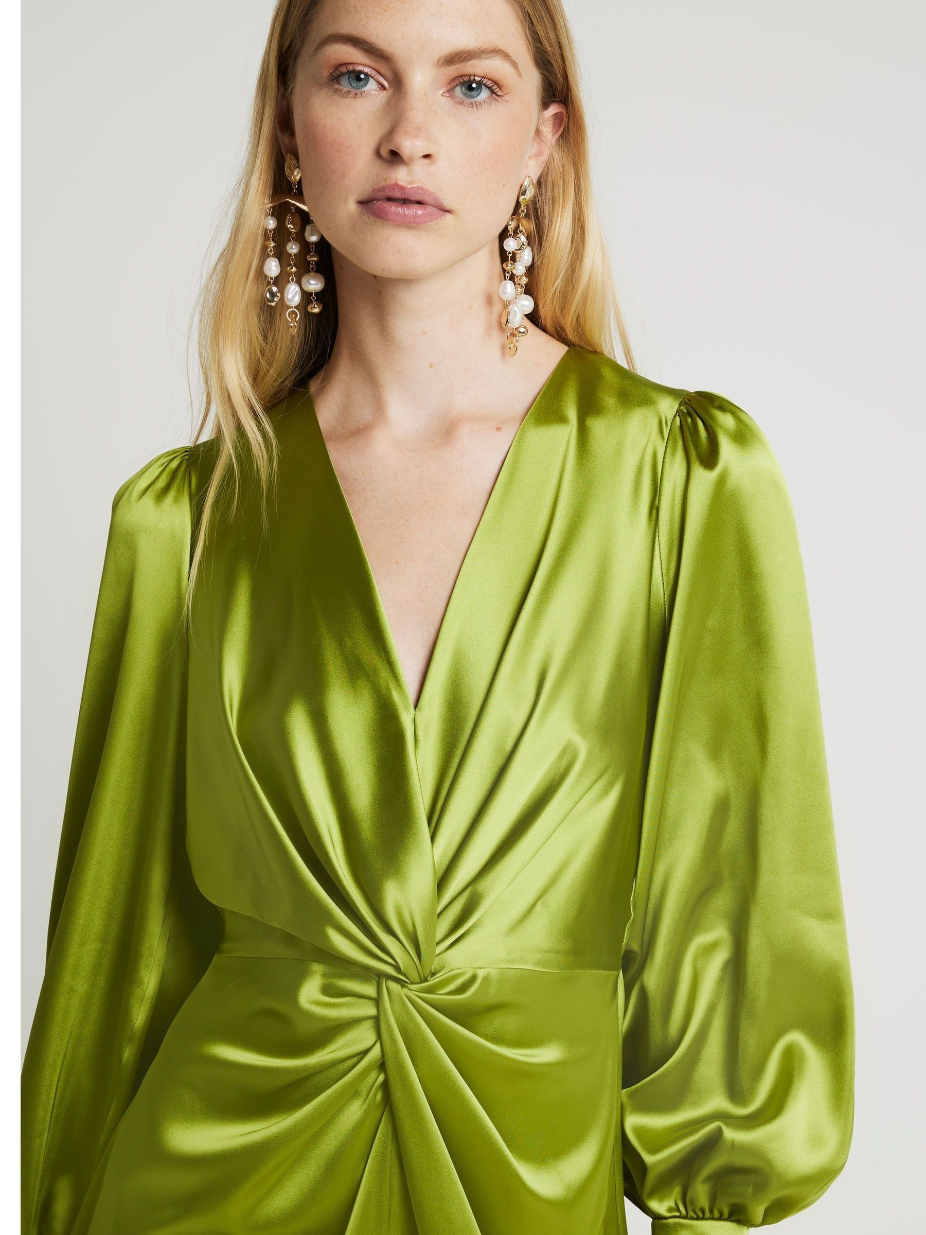 River island green maxi dress on sale