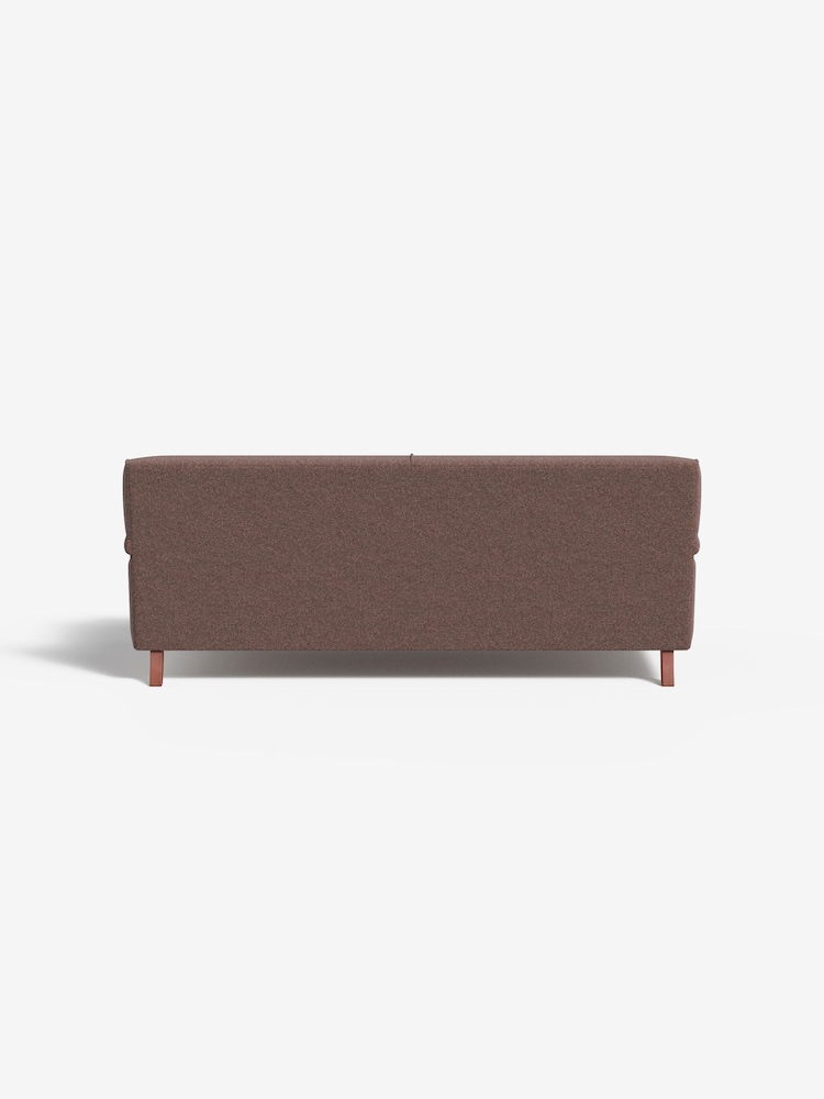 MADE.COM Basket Weave Dusky Pink Orson 3 Seater Sofa - Image 2 of 3