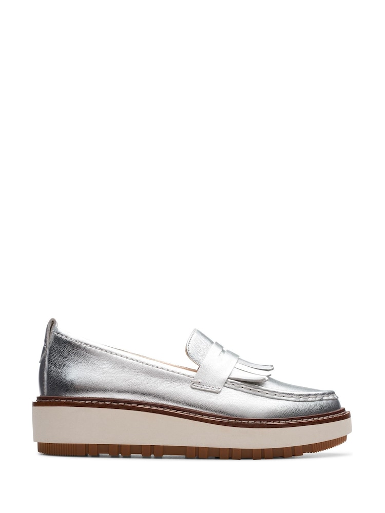 Silber - Clarks Nubuck Orianna Loafers - Bild 1 von 7 Silber - Clarks Nubuck Orianna Loafers - Bild 1 von 7