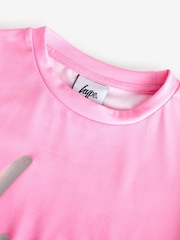 Hype. Girls Pink Fade T-Shirt - Image 7 of 9