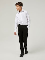 Trutex White Slim Fit Long Sleeve 3 Pack School Shirts - Image 2 of 7