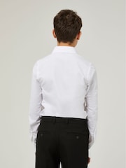 Trutex White Slim Fit Long Sleeve 3 Pack School Shirts - Image 3 of 7