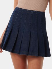 Forever New Blue Chelsea 100% Cotton Denim Mini Skirt - Image 1 of 5