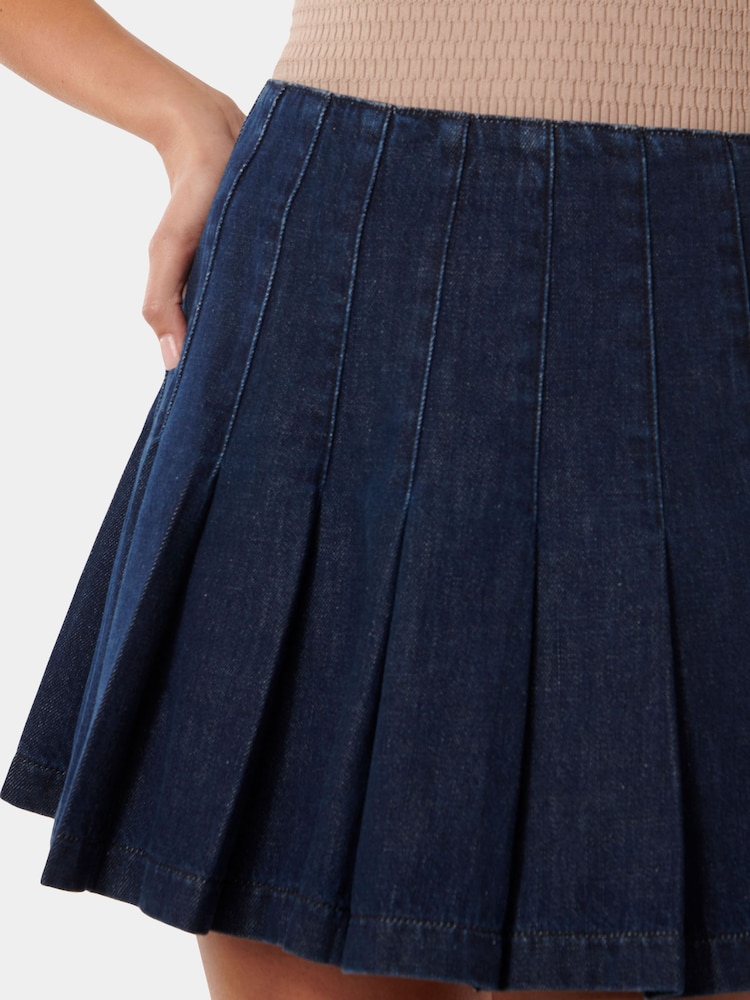Forever New Blue Chelsea 100% Cotton Denim Mini Skirt - Image 2 of 5