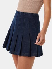 Forever New Blue Chelsea 100% Cotton Denim Mini Skirt - Image 3 of 5