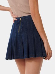 Forever New Blue Chelsea 100% Cotton Denim Mini Skirt - Image 4 of 5
