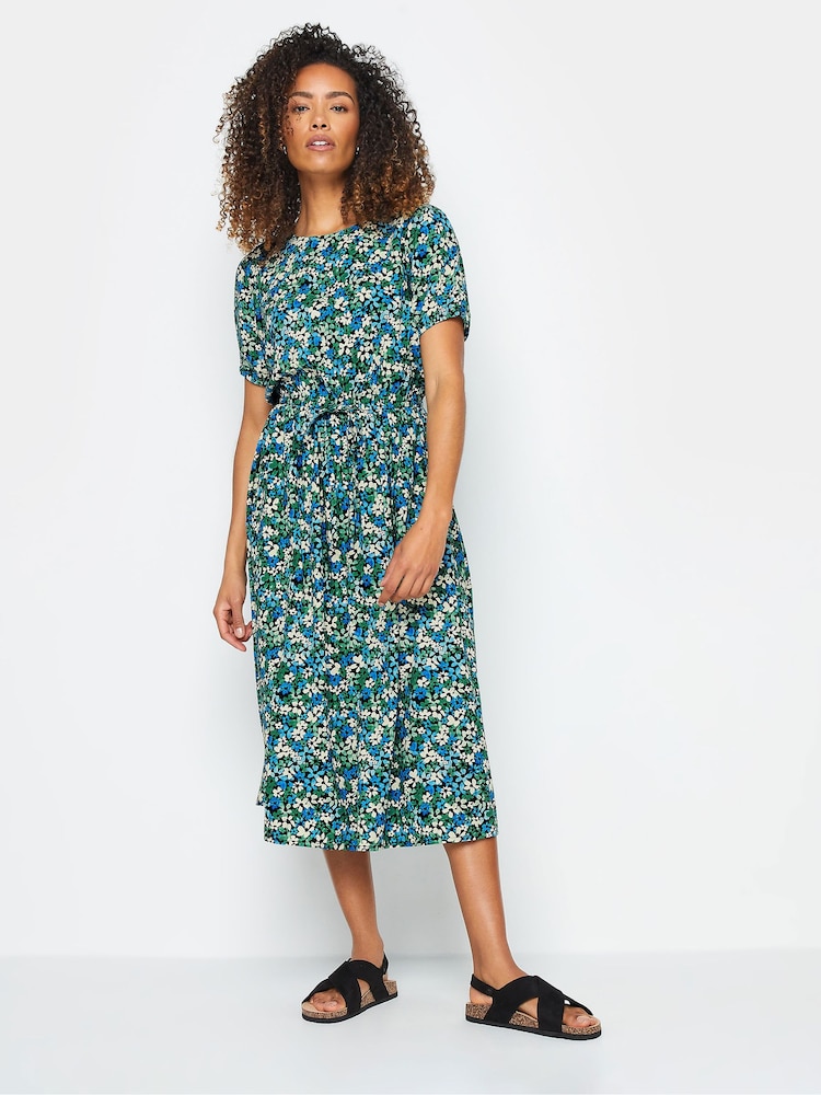 M&Co Green Floral Printed Dress - Image 2 of 4