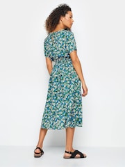 M&Co Green Floral Printed Dress - Image 3 of 4