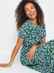 M&Co Green Floral Printed Dress - Image 4 of 4