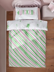 Pink/Green Wicked Single Duvet Cover and Pillowcase Set - Image 3 of 8