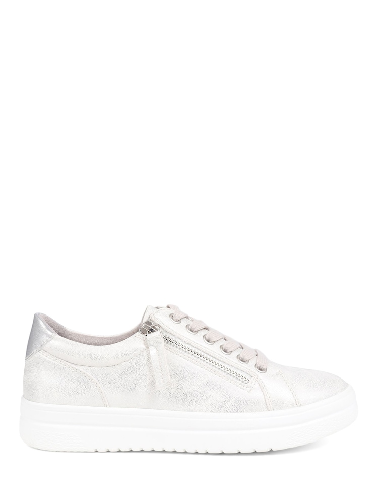 Pavers Silver Pavers Chunky Platform Trainers - Image 3 of 6
