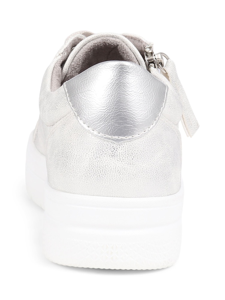 Pavers Silver Pavers Chunky Platform Trainers - Image 4 of 6