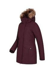 Mountain Warehouse Purple Tarka Waterproof Long Padded Jacket - Image 4 of 5
